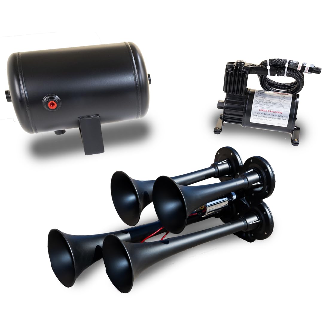 Amazon.com: Kleinn Air Horns HK4-1 Complete Quad Air Horn Package